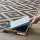Area Rug Floor Carpet, Indoor Outdoor, Rectangular, 4x6, Grey Gray and Beige