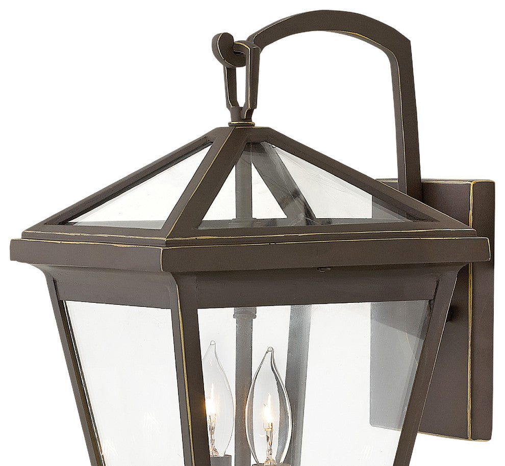 Hinkley Alford Place 14" Small Outdoor Wall Mount Lantern, Oil Rubbed Bronze