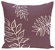 My Best Frond Floral Print Pillow, Bordeaux, 18"x18"