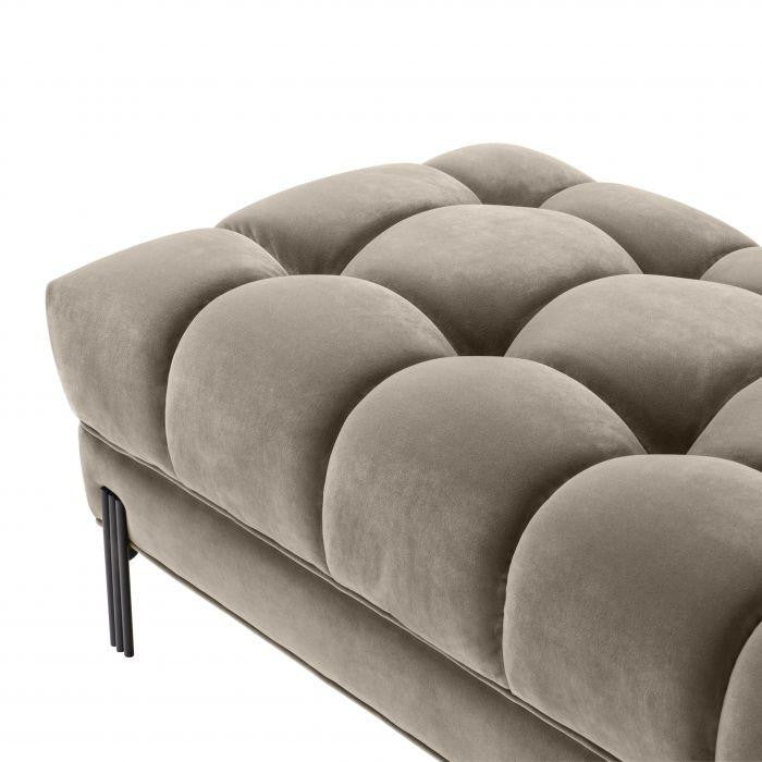 Greige Tufted Upholstered Bench | Eichholtz Sienna