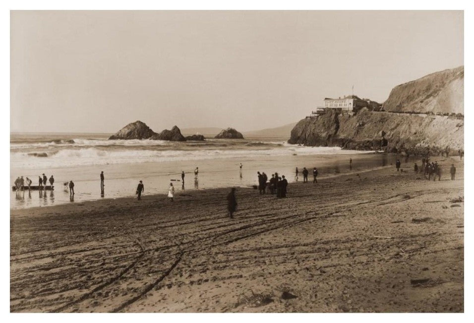"The Cliff House, San Francisco, about 1879-1880" Paper Art, 24"x17"