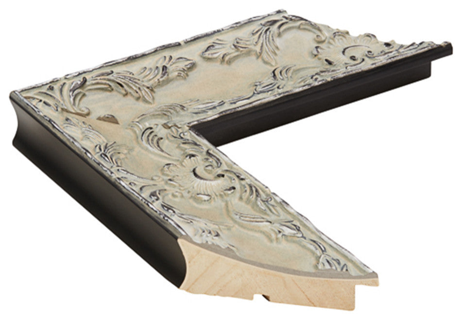 Maricopa Framed Wall Mirror, Ivory, 20"x36"