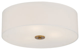 Access Lighting 64063LEDDLP/WH Mid Town 3 Light 18"W LED Flush - Brushed Steel