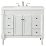 Elegant Lighting VF13042-VW Lexington 42" - Antique White