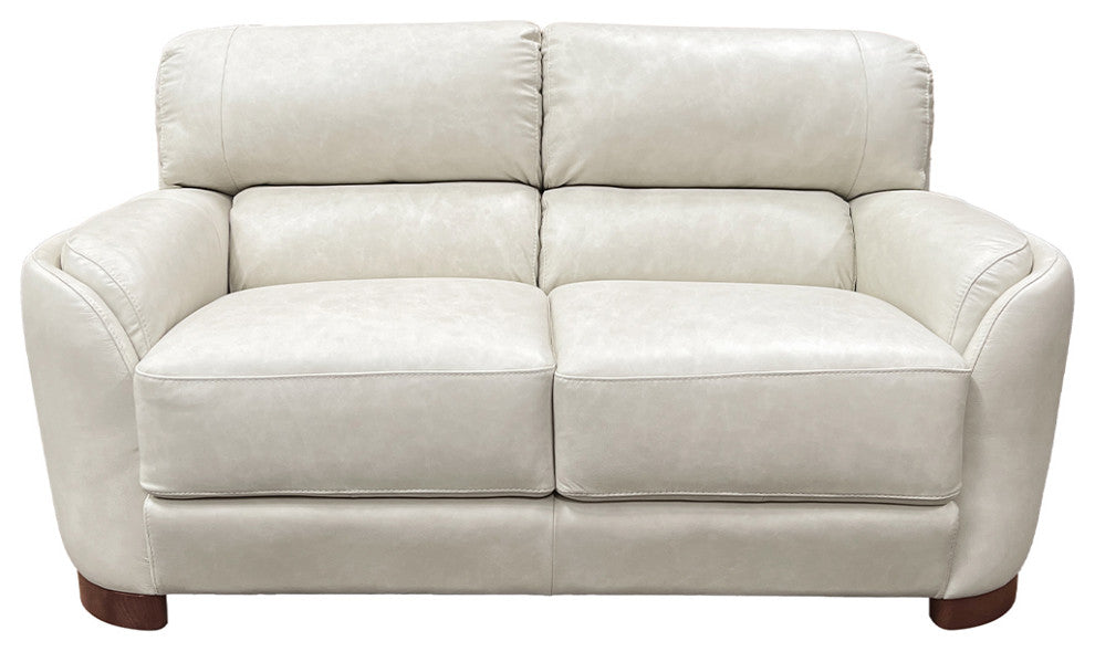 ACME Edrice Loveseat, Ice Gray Top Grain Leather