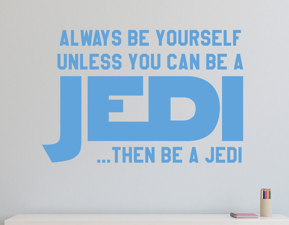 Be a Jedi Wall Decal, 28", Grey