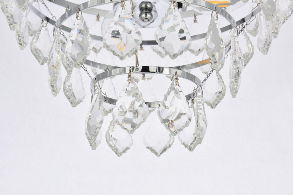 Evan 14" Flush Mount, Chrome