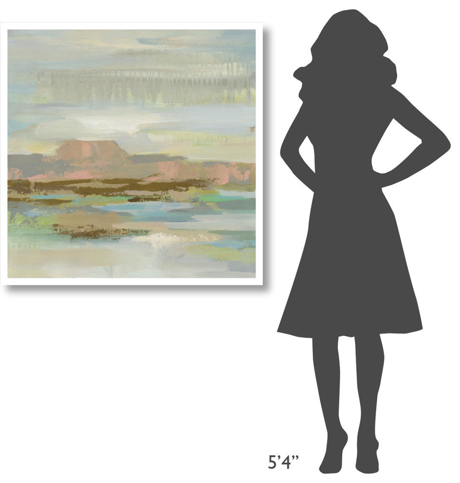 "Spring Desert II" Digital Paper Print by Silvia Vassileva, 38"x38"