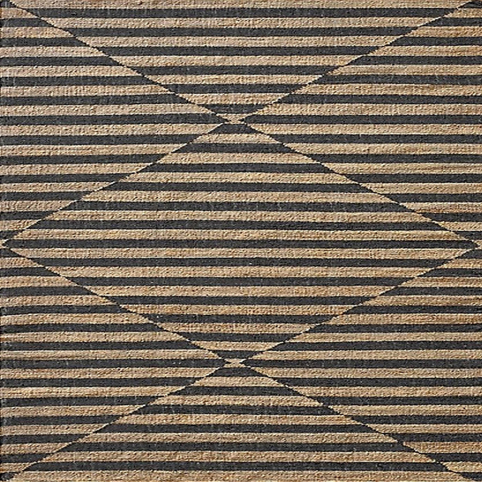 Ahgly Company Indoor Square Mid-Century Modern Area Rugs, 5' Square