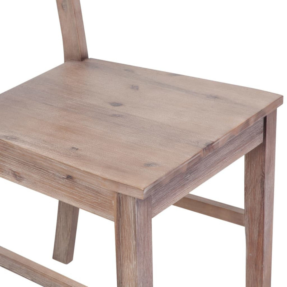 vidaXL Dining Chairs 6 pcs Solid Acacia Wood