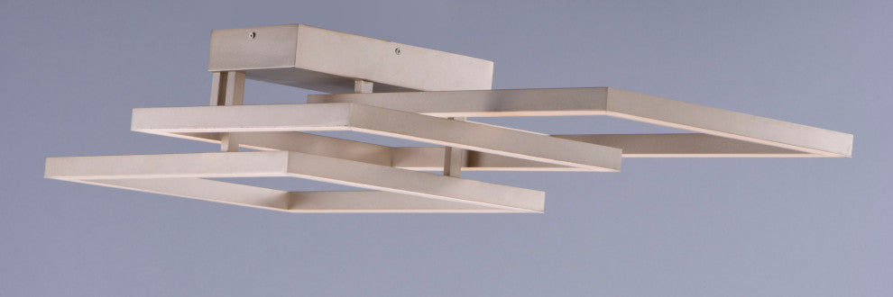 ET2 E21513 Traverse 3 Light 36"W LED Semi-Flush Ceiling Fixture - Champagne