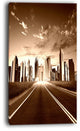 "Modern City and Road" Canvas Print