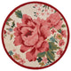 6" Round Pink Rose Area Rug