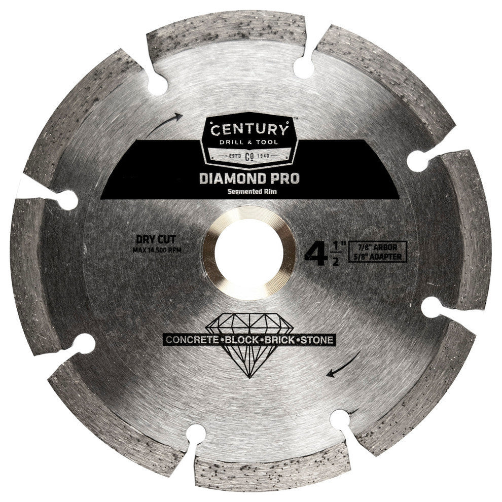 Diamond Segmented Rim Saw Blade, 4.5"