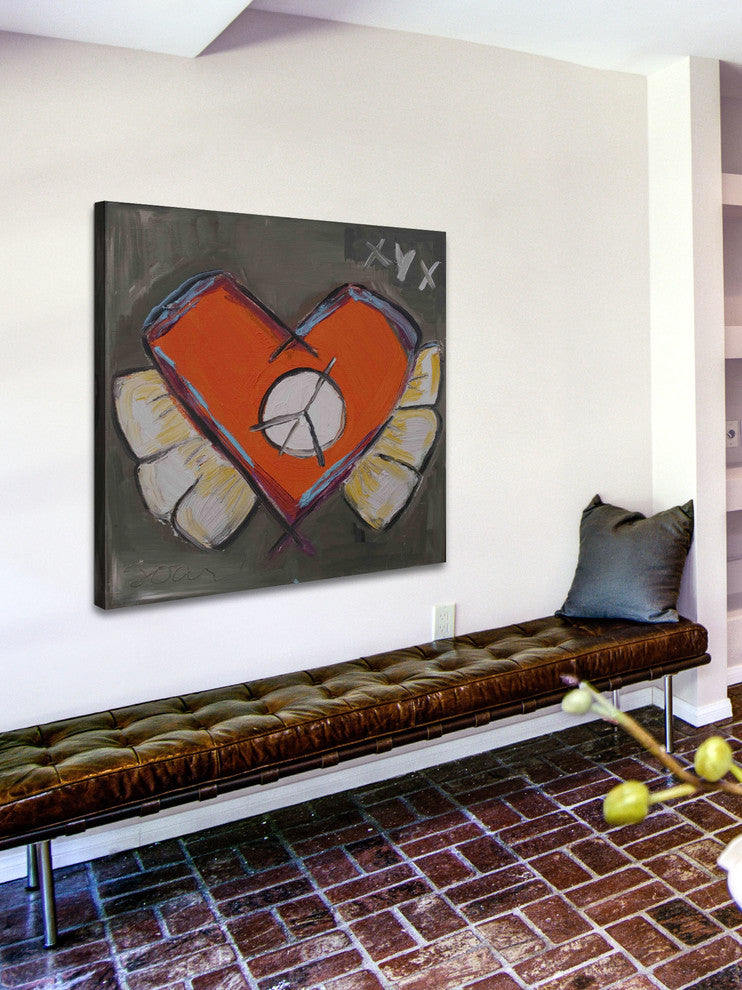 "Sore Heart" Painting Print on Canvas by Tori Campisi