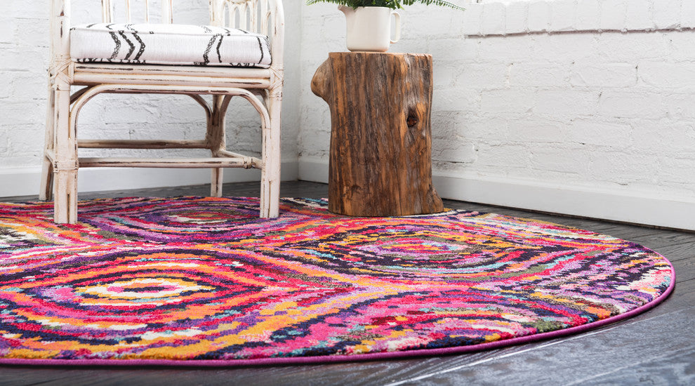 Unique Loom Multicolored Estrella Magnolia 9'x12' Area Rug, Multi, 8' X