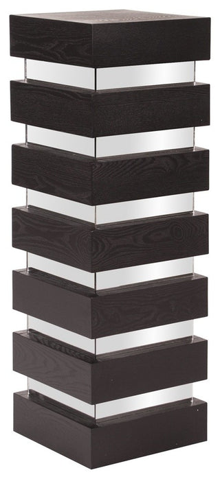 Howard Elliott Stepped Black Wood Pedestal, Tall