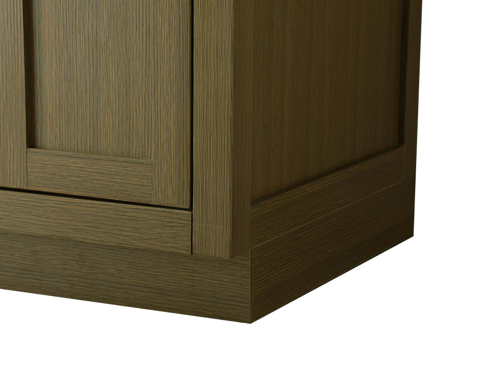 Home Living 54" Double Bathroom Vanity, Chestnut Brown