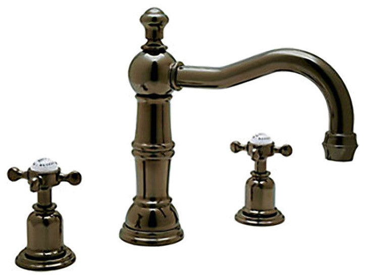 Rohl English Bronze Perrin and Rowe Widespread Bathroom Faucet