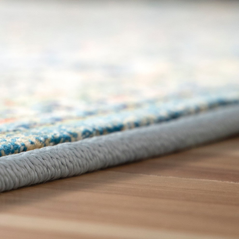 Palmetto Living by Orian Alexandra Kerman Estate Blue Area Rug, 7'10"x10'10"