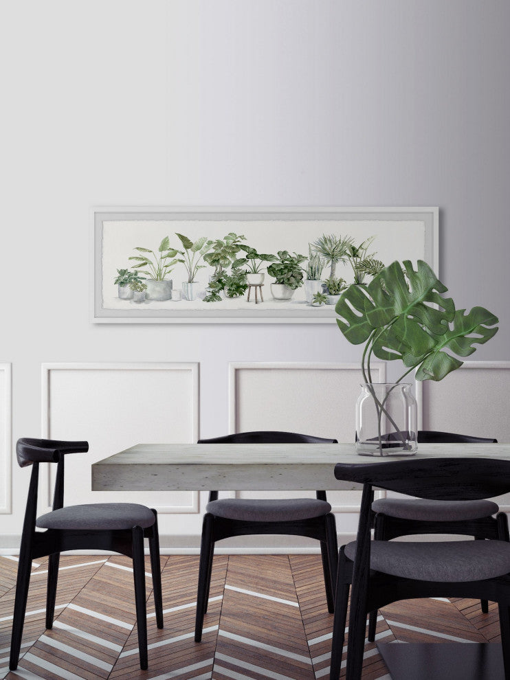 "Lush Greenery" Framed Painting Print