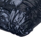 Black Decorative Pillow Covers 24"x24" Satin, Dreamy Black