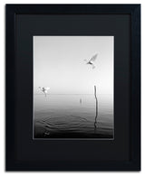 "Flying" Matted Framed Canvas Art by Moises Levy