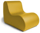Midtown Large Foam Chair, Commercial Soft Seating, Premium Vinyl, Yellow