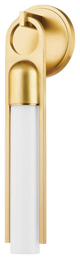 Bethlehem 1 Light Wall Sconce, Aged Brass