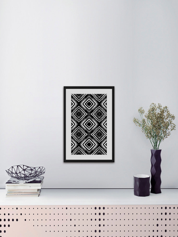 "Square Connection" Framed Painting Print, 20"x30"