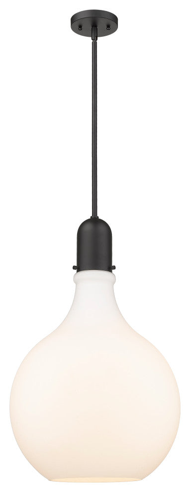 Innovations Lighting 492-1S-BK-G581-16 Amherst 1 Light 15.75" Pendant