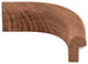 Teak Edge Molding, Inside Corner