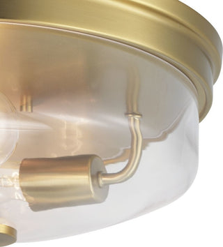 Blakely Collection 2-Light Flush Mount, Brushed Bronze