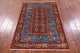 Antiqued Pazyryk Historical Design Handmade Rug 3' 4" X 5' 0" Q10696