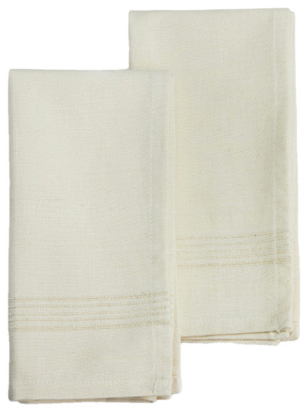Whipped Cream - 100% Cotton, Handwoven Napkins, Set Of 2