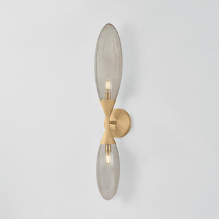 Corbett Lighting Cordoba Wall Sconce, Vintage Brass, 4.75"Dx28.25"H