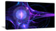 "Purple Bright Candle" Abstract Digital Art Canvas Print