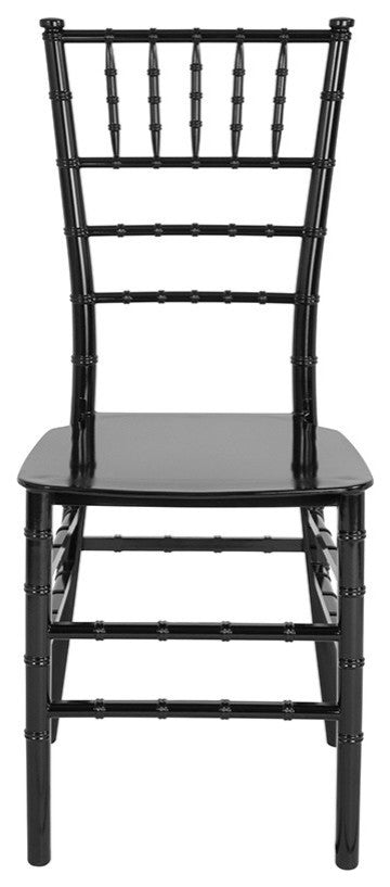 Hercules Series Black Resin Stacking Chiavari Chair