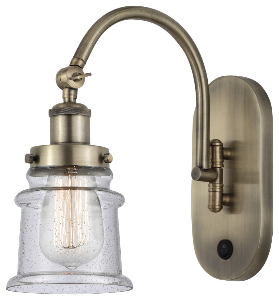 Innovations 918-1W-AB-G184S 1-Light Sconce, Antique Brass