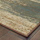 7??9??Blue And Brown Distressed Area Rug