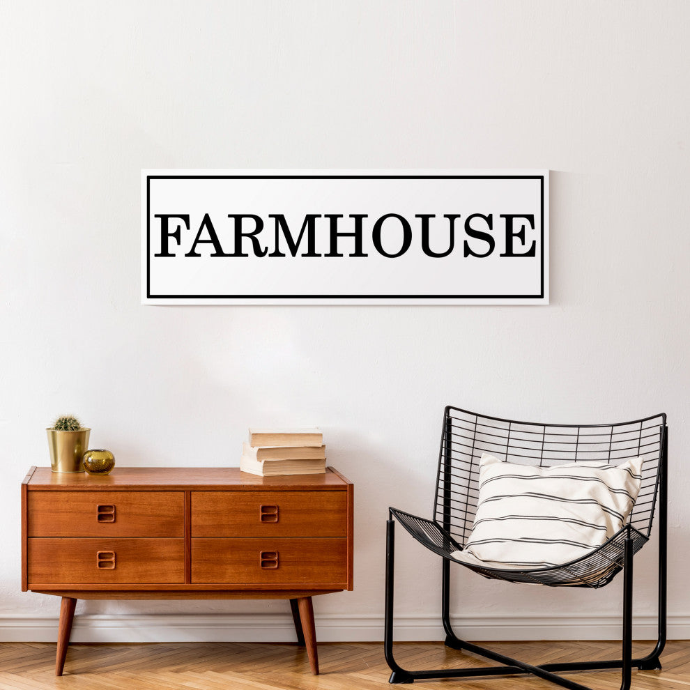 Farmhouse Sign 36x12 Canvas Wall Art