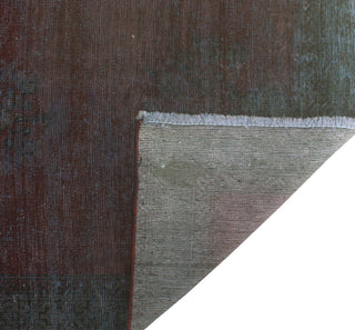 Vintage Distressed Overdyed Rayford Burgundy Runner