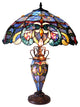 Chloe Lighting Nora Tiffany Style Victorian Double Lit 3 Light Dtable Lamp