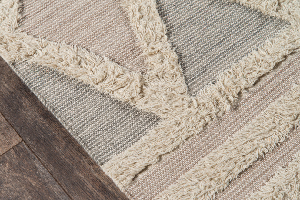 Momeni Harper Hand Woven Wool Beige Area Rug 2'x3'