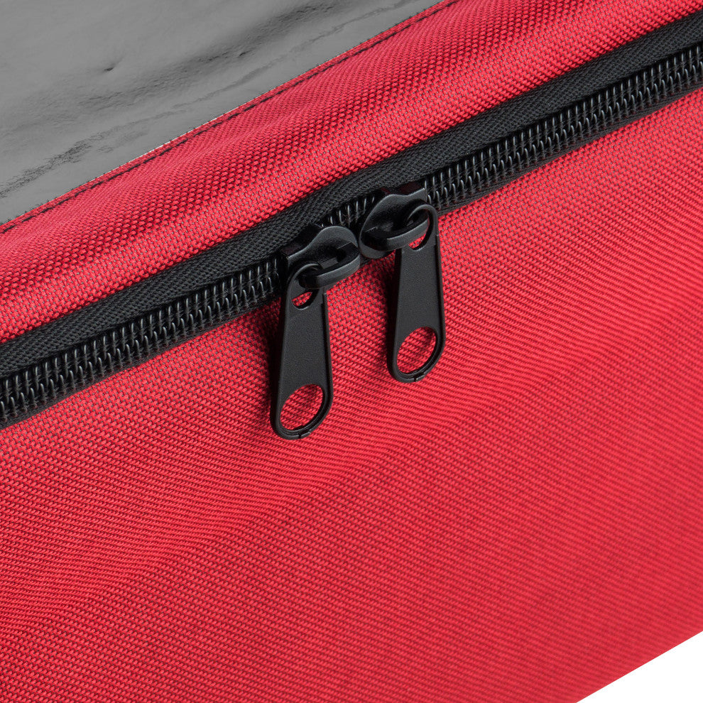 Ornament Storage Box Zippered Lid Organizer 48 Individual Compartments Dividers