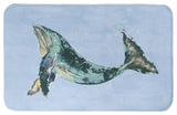 Teal Whale On Blue 21x34 Bath Mat