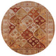 Ahgly Company Indoor Round Mid-Century Modern Area Rugs, 8' Round