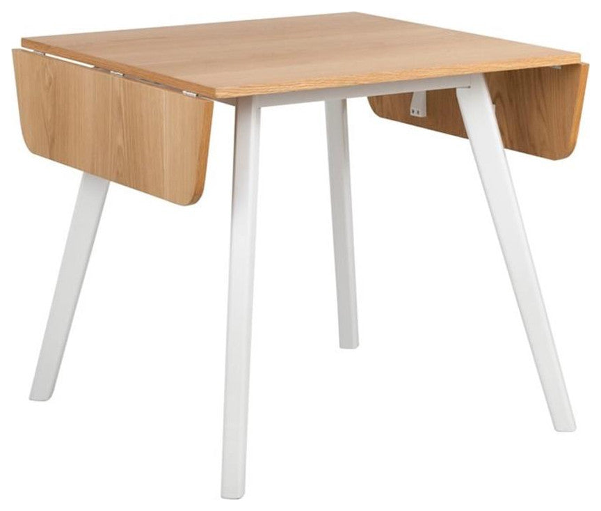 Universal Expert Abacus Extendable Dining Table Modern Oak and White