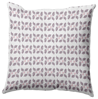 Holly Stripes Accent Pillow, Light Purple, 16"x16"