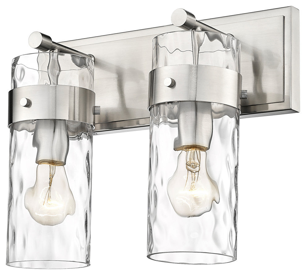Zlite 3035-2V-BN 2-Light Vanity, Clear